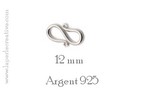 Fermoir S Argent 925 12mm